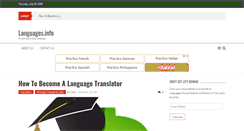 Desktop Screenshot of languages.info
